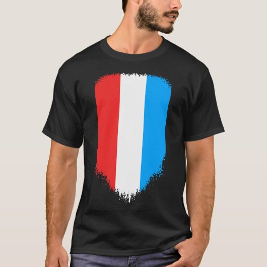 Luxemburger Flagge T-Shirt (Vorderseite)