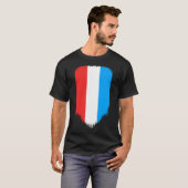 Luxemburger Flagge T-Shirt (Vorne ganz)