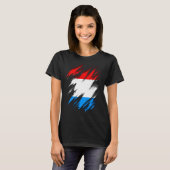 Luxemburger Flagge T-Shirt (Vorne ganz)