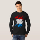 Luxemburger Flagge T-Shirt (Vorne ganz)