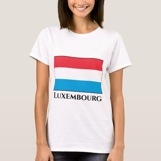 Luxemburger Flagge T-Shirt (Vorderseite)