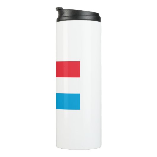 Luxemburger Flagge Thermosbecher (Nach rechts gedreht)