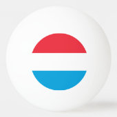 Luxemburger Flagge Tischtennisball (Rückseite)