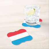 Luxemburger Flagge Untersetzer (Vor Ort)