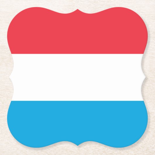 Luxemburger Flagge Untersetzer (Vorderseite)
