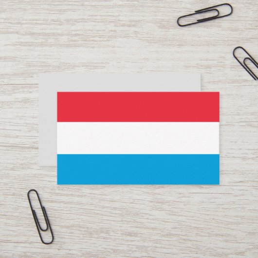 Luxemburger Flagge Visitenkarte (Vorderseite/Rückseite Beispiel)