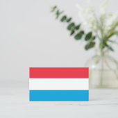 Luxemburger Flagge Visitenkarte (Stehend Vorderseite)