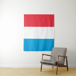 Luxemburger Flagge Wandteppich
