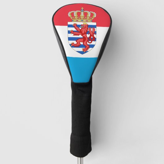 Luxemburger Flagge/Wappen Golf Headcover (Vorderseite)