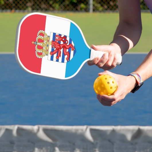 Luxemburger Flagge/Wappen Pickleball Schläger (InSitu)