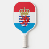 Luxemburger Flagge/Wappen Pickleball Schläger (Vorderseite)