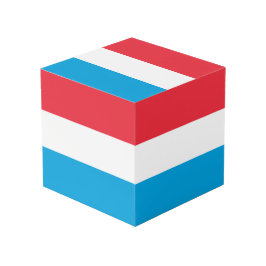 Luxemburger Flagge Würfel