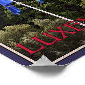 Luxemburger Flaggen Poster (Ecke)