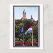 Luxemburger Flaggen Postkarte (Vorderseite)