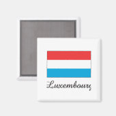 Luxemburger Flaggenentwurf Magnet (Vorderseite/Rückseite)