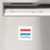 Luxemburger Flaggenentwurf Magnet (In Situ (Geschirrspüler))