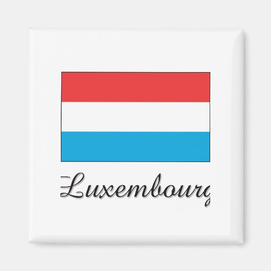 Luxemburger Flaggenentwurf Magnet (Vorne)