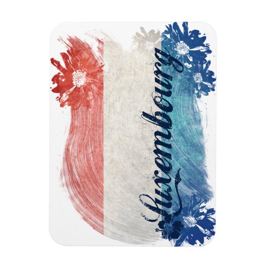 Luxemburger Flaggenentwurf Magnet (Vertikal)