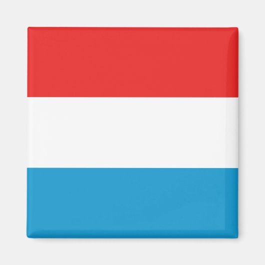 Luxemburger Flaggenmagnet Magnet (Vorne)