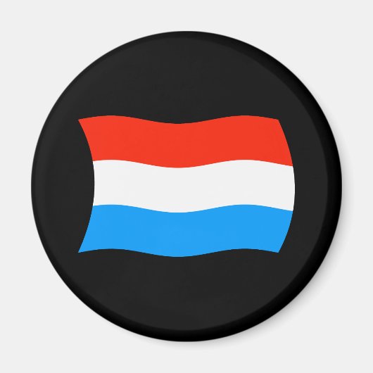 Luxemburger Flaggenmagnet Magnet (Vorne)