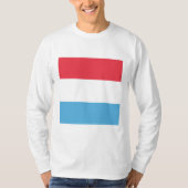 Luxemburger Flaggenmarke T-Shirt (Vorderseite)