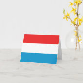 Luxemburger Flaggennotecard Karte (Gelbe Blume)