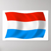 Luxemburger Flaggenplakat Poster (Vorne)