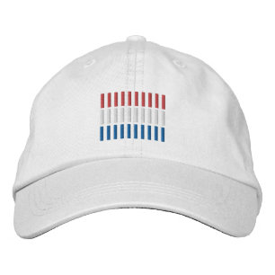 Luxemburger Flaggenstickerei Bestickte Kappe
