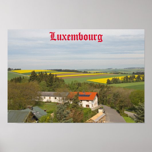 Luxemburger Land Poster (Vorne)