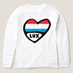 Luxemburger Ländercode - Leitfaden Herzstück LUX Tri-Blend Shirt