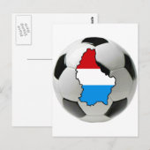 Luxemburger Nationalmannschaft Postkarte (Vorne/Hinten)