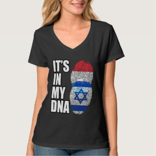 Luxemburger und israelischer Mix-DNA-Heritage T-Shirt