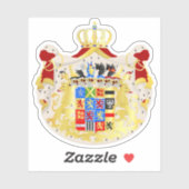 Luxemburger Wappen (1898) Aufkleber (Blatt)