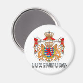 Luxemburger Wappen Magnet (Vorderseite/Rückseite)