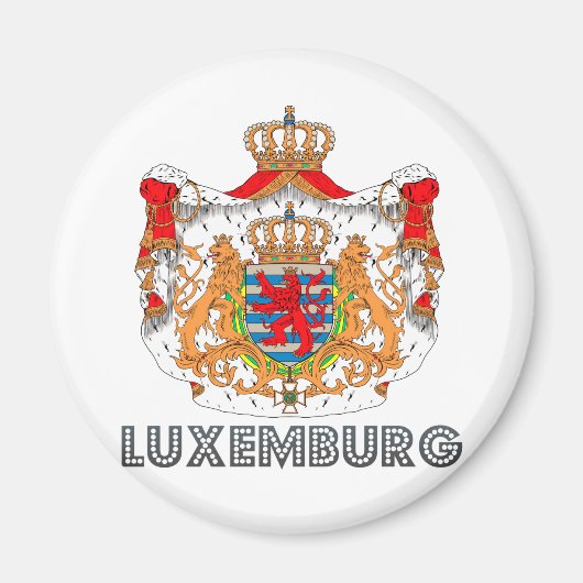 Luxemburger Wappen Magnet (Vorne)