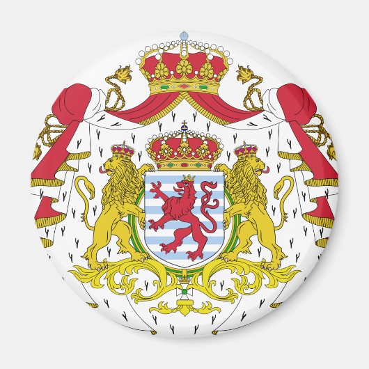 Luxemburger Wappen Magnet (Vorne)