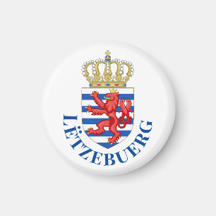 Luxemburger Wappen (mit dem Namen darunter) Magnet