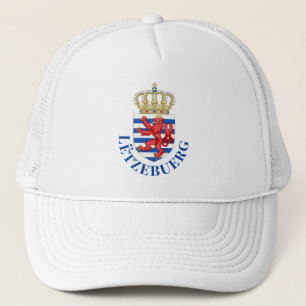 Luxemburger Wappen (mit dem Namen darunter) Truckerkappe