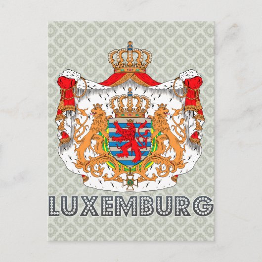 Luxemburger Wappen Postkarte (Vorderseite)