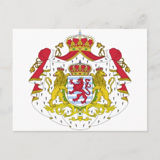 Luxemburger Wappen Postkarte (Vorderseite)