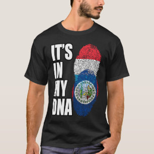 Luxemburgisch-belizisch gemischte DNA-Heritage-Fla T-Shirt