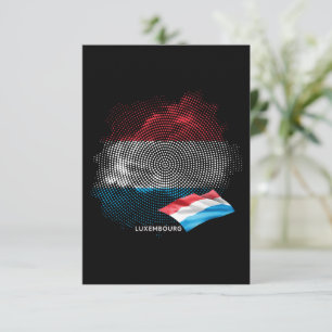 Luxemburgische Flagge Dankeskarte