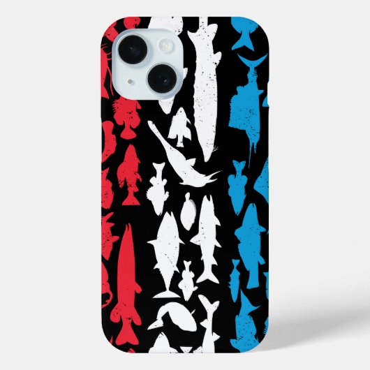 Luxemburgische Flagge - Fischereidesign Case-Mate iPhone Hülle (Rückseite)