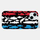 Luxemburgische Flagge - Fischereidesign Case-Mate iPhone Hülle (Rückseite (Horizontal))