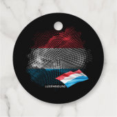 Luxemburgische Flagge Geschenkanhänger (Rückseite)