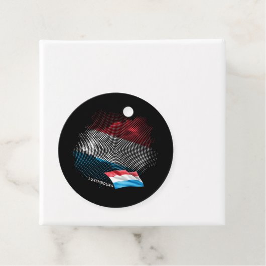 Luxemburgische Flagge Geschenkanhänger (Beispiel)