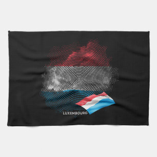 Luxemburgische Flagge Geschirrtuch