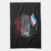 Luxemburgische Flagge Geschirrtuch (Vertikal)