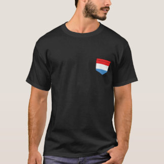 luxemburgische Flagge in Taschenform T-Shirt