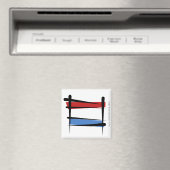 Luxemburgische Flagge Magnet (In Situ (Geschirrspüler))